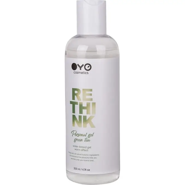 Увлажняющий гель на водной основе с согревающим эффектом OYO Personal Gel Green Tea - 200 мл - OYO cosmetics. Фотография 2.