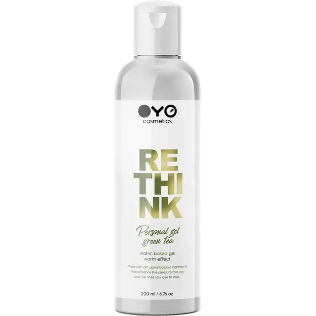 Увлажняющий гель на водной основе с согревающим эффектом OYO Personal Gel Green Tea - 200 мл - OYO cosmetics. Фотография 5.