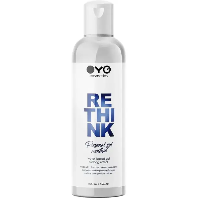 Увлажняющий гель на водной основе с пролонгирующим эффектом OYO Personal Gel Menthol - 200 мл - OYO cosmetics. Фотография 5.