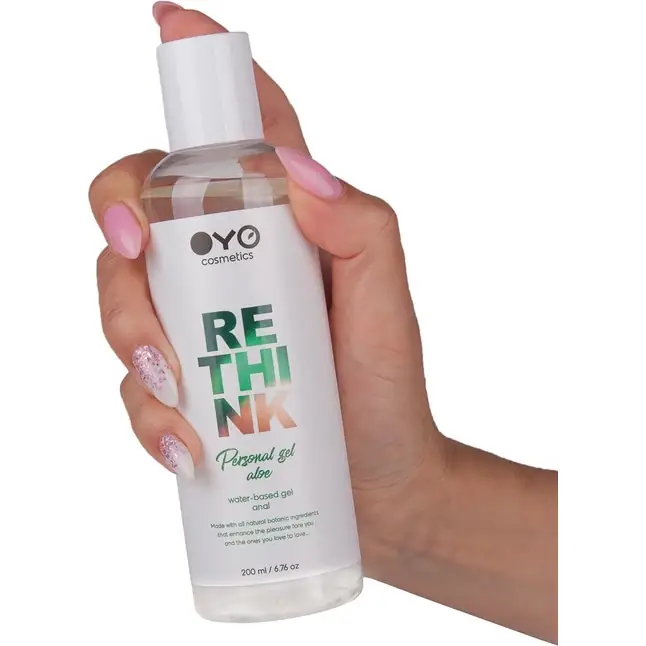 Анальный увлажняющий гель на водной основе OYO Personal Gel Aloe - 200 мл - OYO cosmetics. Фотография 4.