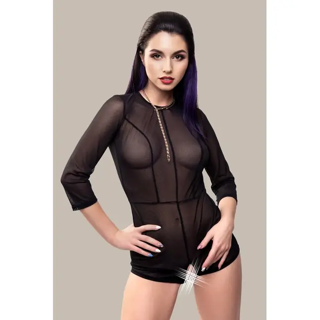 Эротический комбинезон Preciosity с рукавами длиной 3/4 - WANAME APPAREL