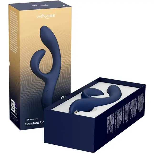 Темно-синий вибратор-кролик We-Vibe Nova 2 - 20,5 см. Фотография 2.