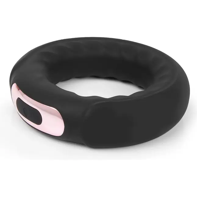 Черное эрекционное перезаряжаемое виброкольцо - SEX EXPERT PREMIUM. Фотография 3.