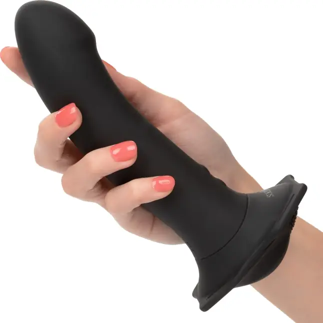 Черный женский страпон с вибрацией Me2 Remote Rumbler - 16,5 см - Her Royal Harness. Фотография 4.