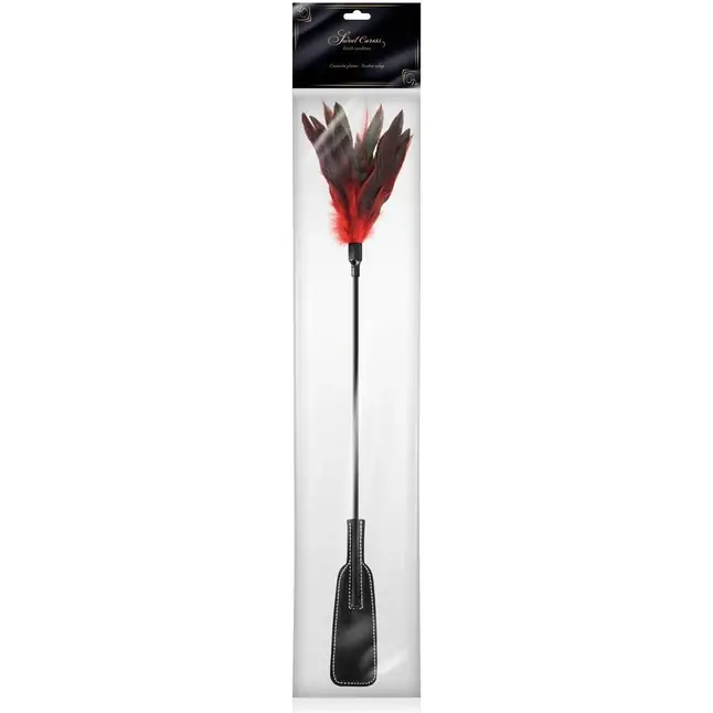 Стек-щекоталка Sweet Caress Feather Whip - 58 см. Фотография 2.