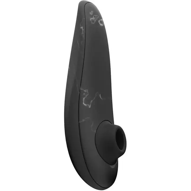 Черный бесконтактный клиторальный стимулятор Womanizer Marilyn Monroe Special Edition