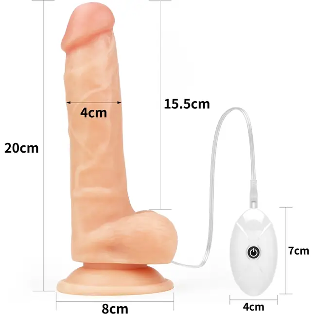 Женский страпон с вибрацией Vibrating Easy Strapon Set 7.5 - 20 см. Фотография 4.