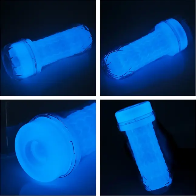 Светящийся в темноте мастурбатор Lumino Play Masturbator Ribbed. Фотография 4.