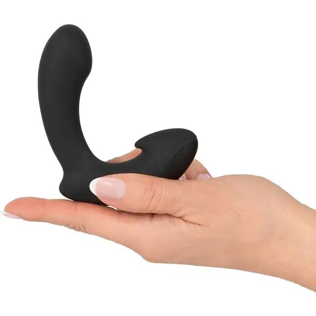 Черный вибростимулятор простаты Anos Prostate Butt Plug - You2Toys. Фотография 4.