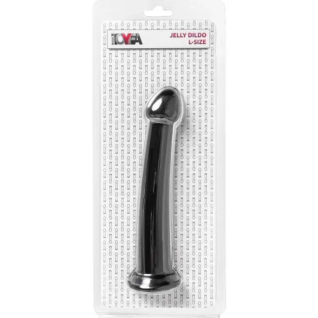 Черный нереалистичный фаллоимитатор Jelly Dildo L - 20 см. Фотография 5.