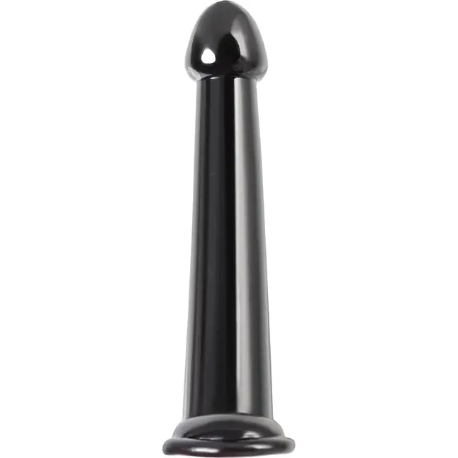 Черный нереалистичный фаллоимитатор Jelly Dildo L - 20 см