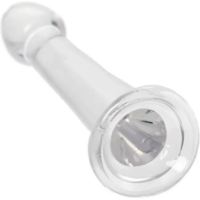Прозрачный нереалистичный фаллоимитатор Jelly Dildo XL - 22 см. Фотография 4.