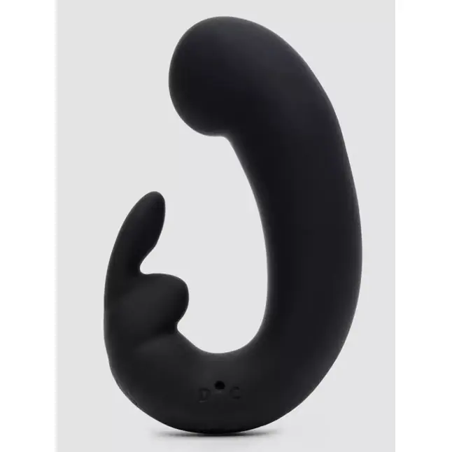 Черный мини-вибратор кролик Sensation Rechargeable G-Spot Rabbit Vibrator - 11,4 см - Fifty Shades of Grey. Фотография 2.