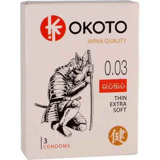 Тонкие презервативы OKOTO Thin Extra Soft - 3 шт - Sitabella condoms