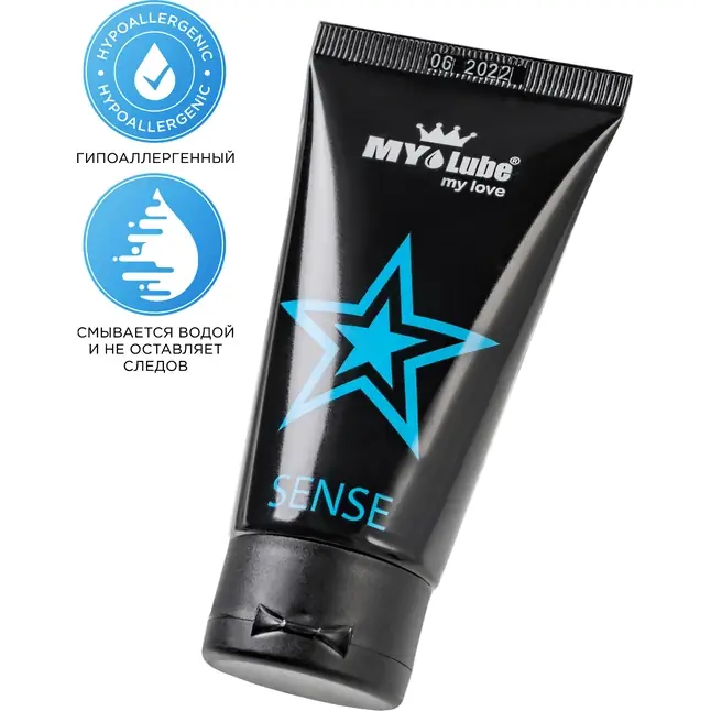 Интимная гель-смазка на водной основе MyLube SENSE - 50 мл. Фотография 3.