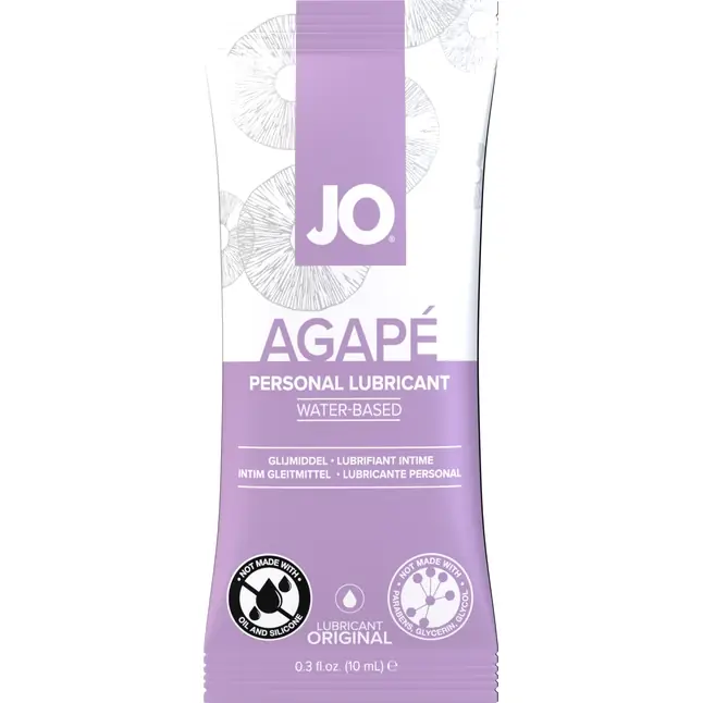 Подарочный набор из 8 саше лубрикантов System JO Four Play - JO H2O Flavors. Фотография 3.