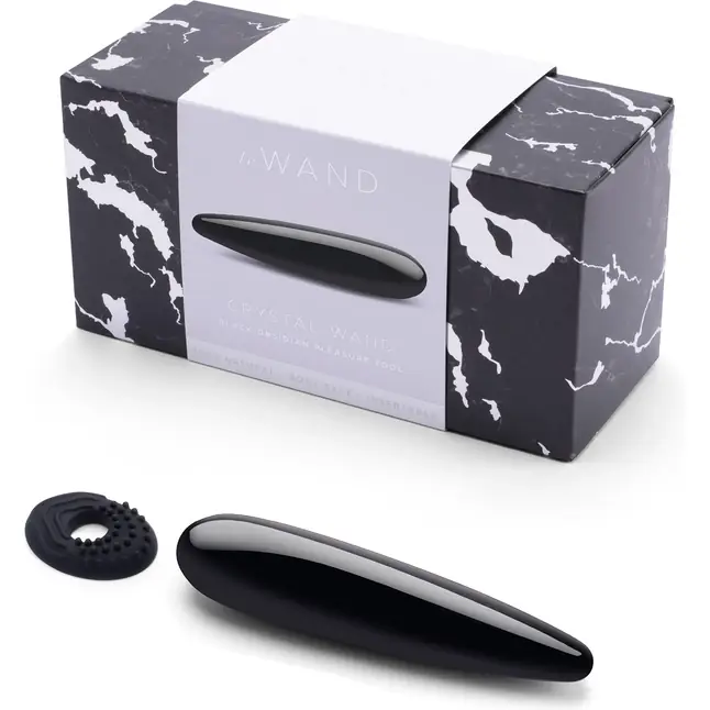Массажер Le Wand Crystal Wand из черного обсидиана