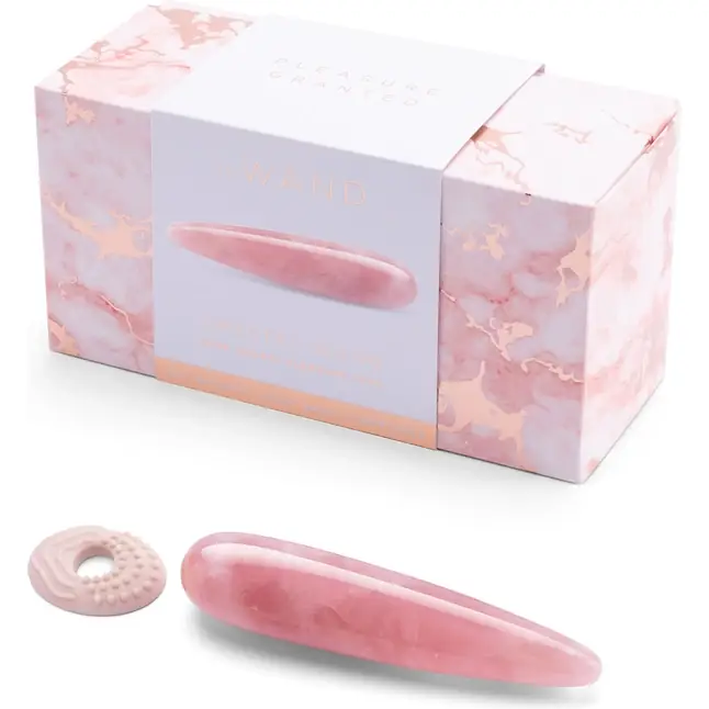 Массажер Le Wand Crystal Wand из розового кварца