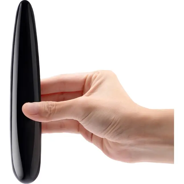 Массажер Le Wand Crystal Slim Wand из черного обсидиана. Фотография 3.