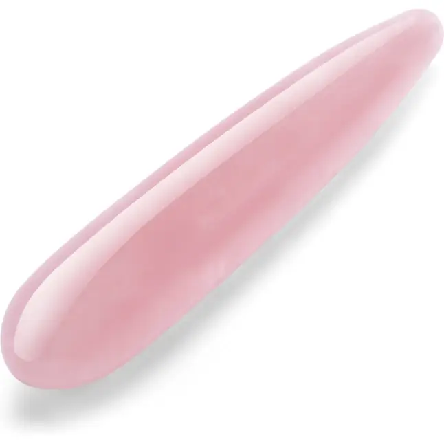 Массажер Le Wand Crystal Slim Wand из розового кварца. Фотография 4.
