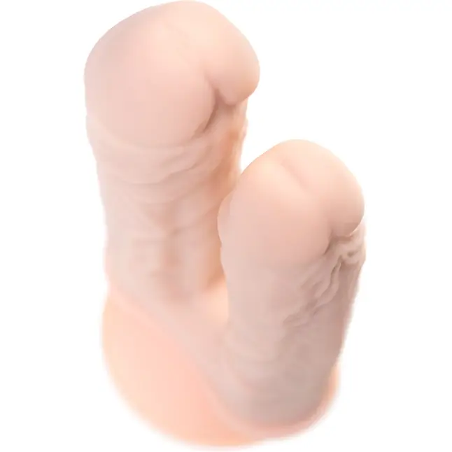 Фаллоимитатор для двойного проникновения Armie H - 19 см - RealStick Silicone. Фотография 4.