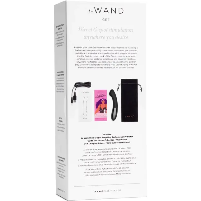 Черный стимулятор для точки G Le Wand GEE - 16,6 см. Фотография 8.