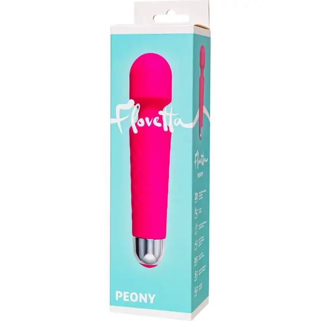 Розовый жезловый вибратор Peony - 20,5 см - Flovetta. Фотография 3.
