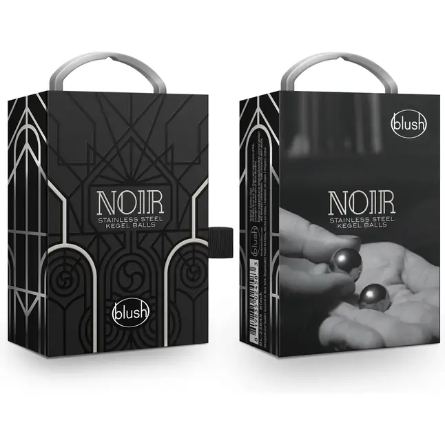 Серебристые вагинальные шарики Stainless Steel Kegel Balls - Noir. Фотография 2.