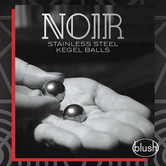 Серебристые вагинальные шарики Stainless Steel Kegel Balls - Noir. Фотография 3.