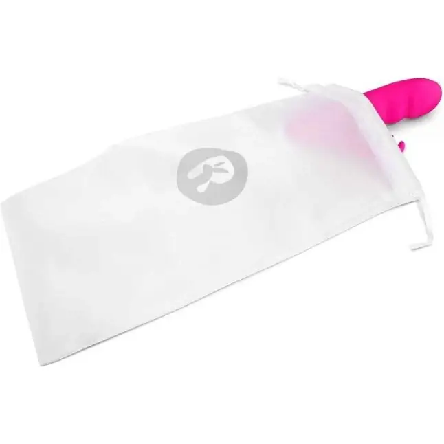 Розовый вибромассажер с клиторальной стимуляцией Clitoral Suction Rabbit - 24,5 см. Фотография 5.
