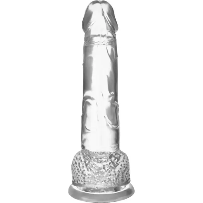 Прозрачный реалистичный фаллоимитатор Mr. Bold L - 18,5 см. Фотография 2.