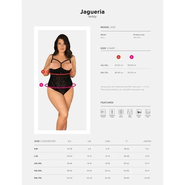 Пикантное тедди Jagueria с интимным доступом - Spicy. Фотография 5.