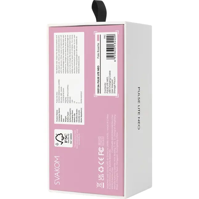 Розовый мембранно-волновой клиторальный стимулятор Pulse Lite Neo. Фотография 6.