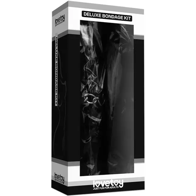 БДСМ-набор Deluxe Bondage Kit: маска, вибратор, кляп, плётка. Фотография 2.