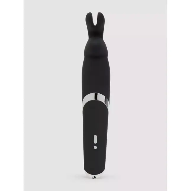 Черный вибратор Rabbit Rechargeable Wand Vibrator - 26,7 см. Фотография 4.