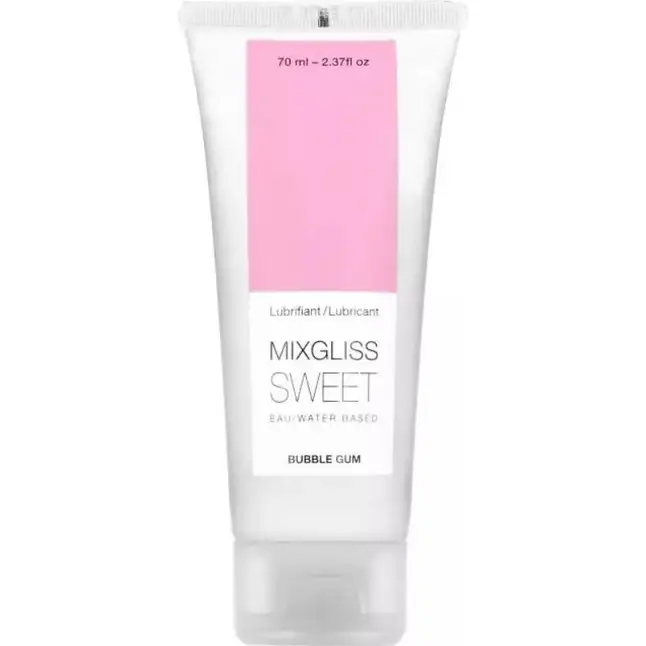 Смазка на водной основе Mixgliss Sweet с ароматом бабл-гам - 70 мл