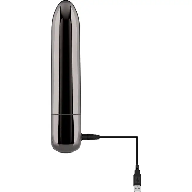 Черная вибропуля Real Simple - 10 см. Фотография 6.