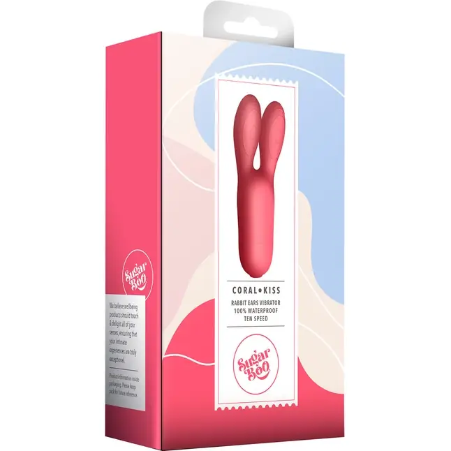 Коралловый стимулятор с ушками Coral Kiss - 13,2 см. Фотография 4.