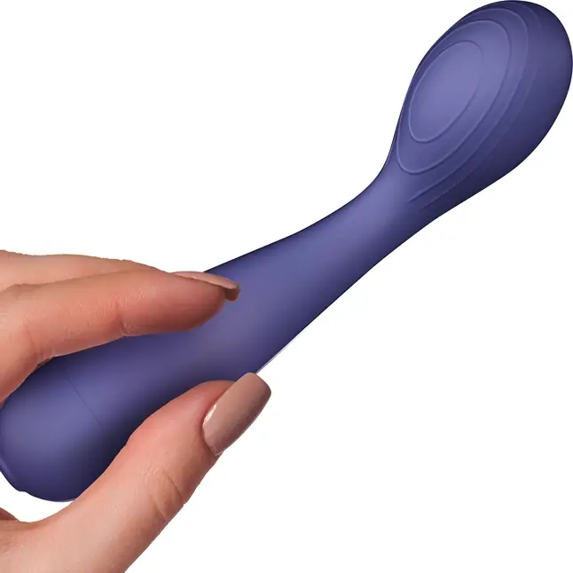 Фиолетовый вибратор для G-точки Peri Berri - 18,5 см. Фотография 3.