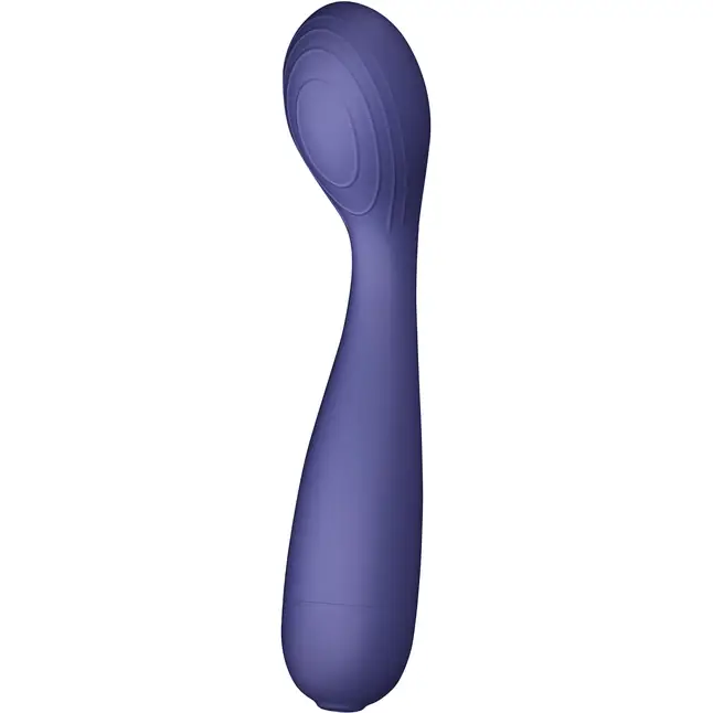 Фиолетовый вибратор для G-точки Peri Berri - 18,5 см