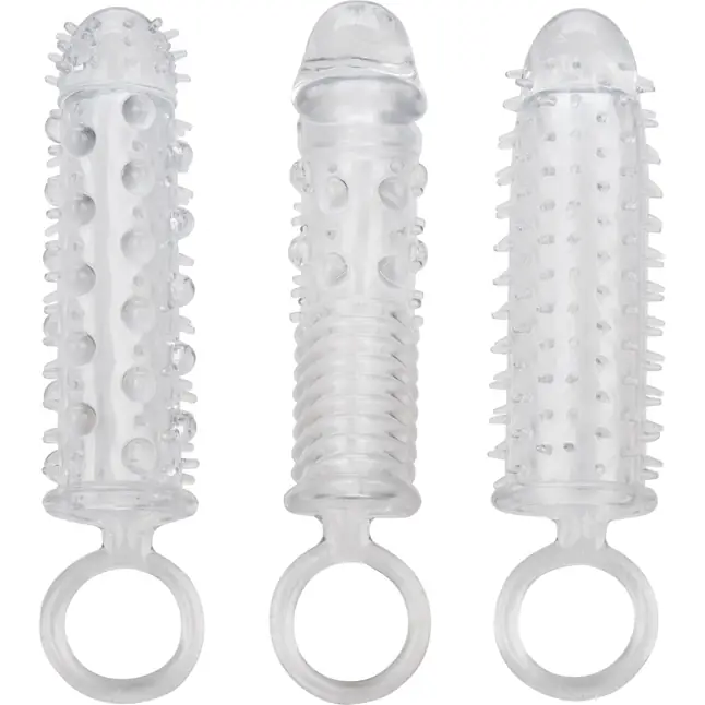 Набор из 3 прозрачных насадок 3 Piece Textured Extension Set