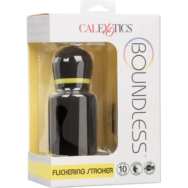 Черный вибромастурбатор Flickering Stroker - Boundless. Фотография 13.