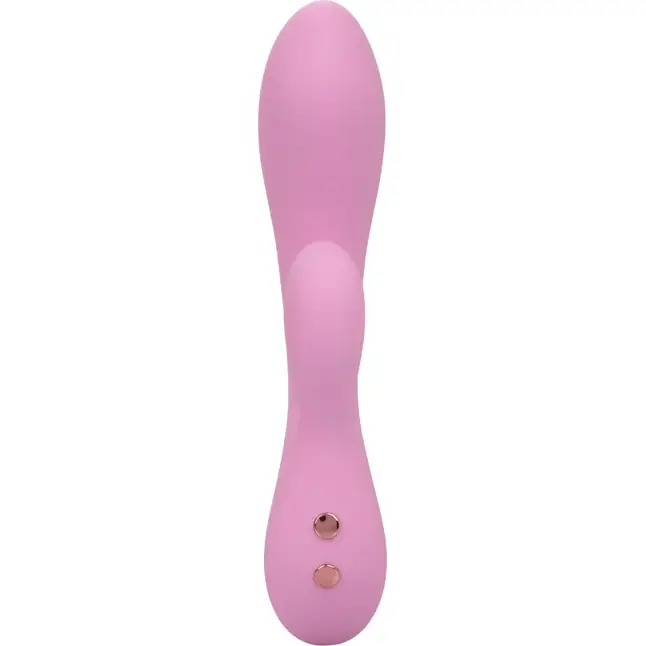 Розовый ультрагибкий вибратор-кролик Zoie - 17,75 см - Contour. Фотография 6.