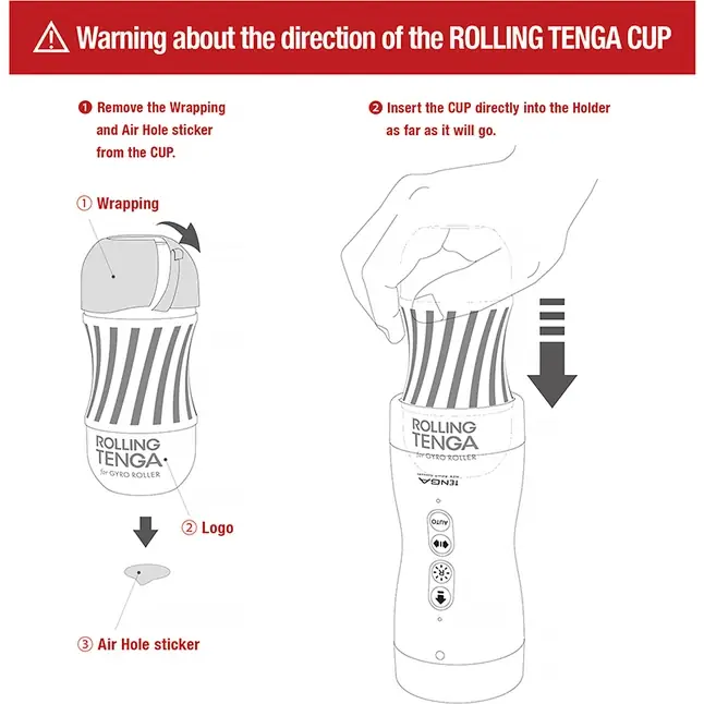 Набор Tenga Vacuum Gyro Roller: мастурбатор и устройство для вращения и создания вакуума. Фотография 3.