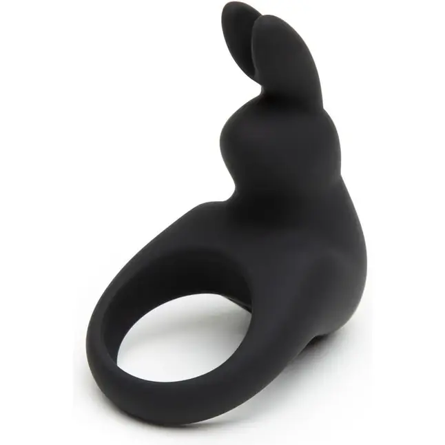 Черное эрекционное виброкольцо Happy Rabbit Rechargeable Rabbit Cock Ring