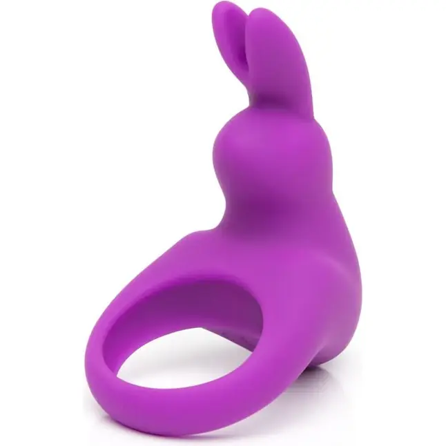 Фиолетовое эрекционное виброкольцо Happy Rabbit Rechargeable Rabbit Cock Ring