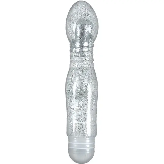 Прозрачный вибромассажёр Minis Lyra - 16,5 см - Starlight Gems