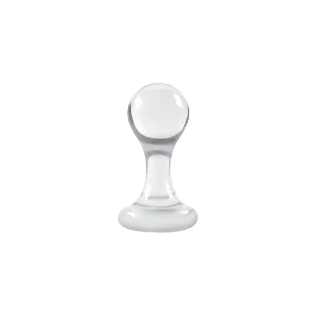 Прозрачная маленькая анальная пробка Luna Balls на присоске - 7,5 см - Luna Balls. Фотография 2.