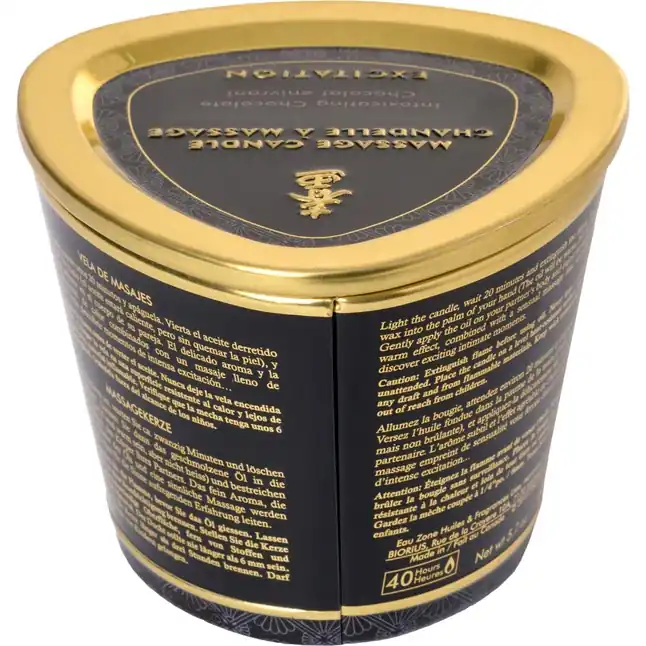 Массажная свеча Intoxicatin Chocolate с ароматом шоколада - 170 мл. Фотография 5.
