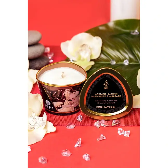 Массажная свеча Intoxicatin Chocolate с ароматом шоколада - 170 мл. Фотография 10.